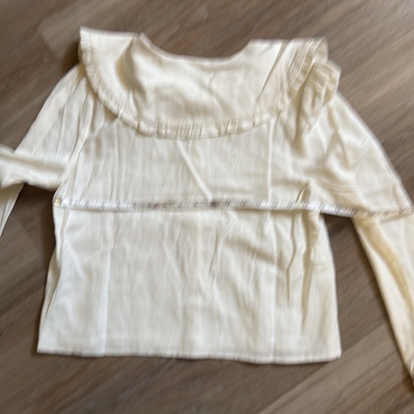 Bohme Cream Collared Button-Up Blouse - Picture 7 of 8
